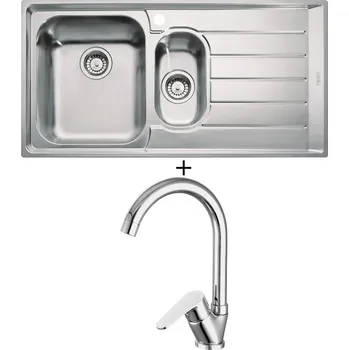 Nerezový dřez Nerezový dřez SET Franke NEX 651/2 + Deante CHABER 062 M chrom