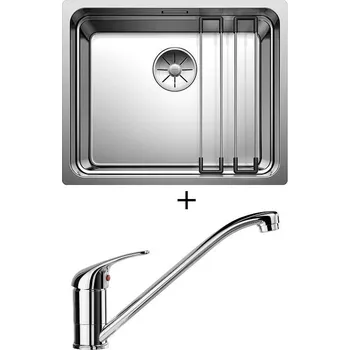 Nerezový dřez Dřez pod desku SET Blanco ETAGON 500-U nerez hedvábný lesk 521841 + Blanco DARAS chrom 517720