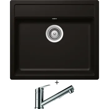 Granitový dřez Granitový dřez SET Schock MONO N-100 Night + Schock EVINAS 577120 nerez