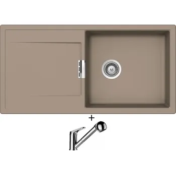 Granitový dřez Granitový dřez SET Schock MONO D-100L Twilight + Schock COSMO 525122 chrom