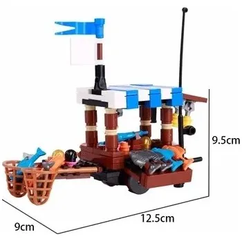 ostatní stavebnice Stavební kostky s motivem středověkého města | styl Lego - B23-37-1