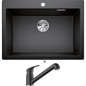 Granitový dřez Granitový dřez SET Blanco PLEON 8 antracit 523043 + Blanco DARAS-S antracit 517732