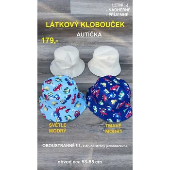 RC model auta LÁTKOVÝ KLOBOUČEK - autíčka - TMAVĚ MODRÁ