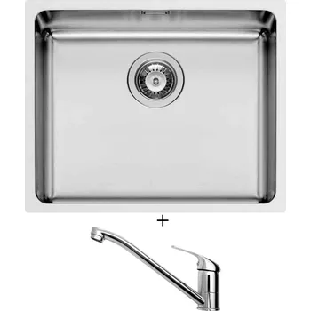 Dřez pod desku SET Pyramis LYDIA (50x40) 1B nerez + Pyramis ASALIA chrom