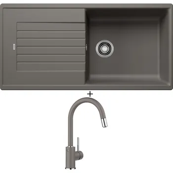 Granitový dřez Granitový dřez SET Blanco ZIA XL 6 S šedá vulkán 527400 + Blanco MIDA-S šedá vulkán 526967