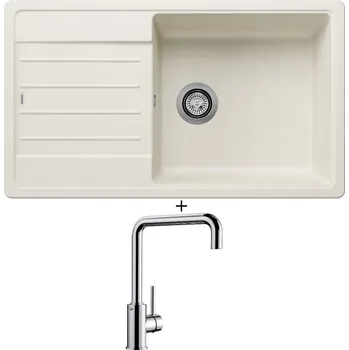 Granitový dřez Granitový dřez SET BLANCO LEGRA XL 6 S bílá soft 527091 + Blanco MILI chrom 519413