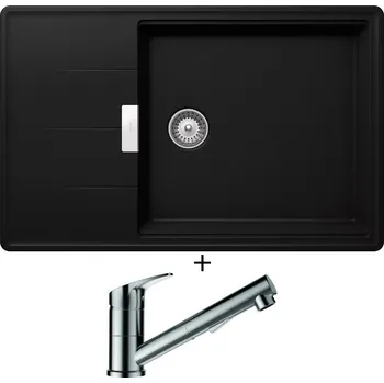 Granitový dřez Granitový dřez SET Schock TIA D-100LS Puro + Schock EVINAS 577120 nerez