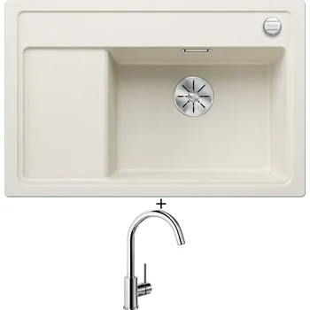 Granitový dřez Granitový dřez SET Blanco ZENAR XL 6 S Compact bílá soft 527185 + Blanco MIDA chrom 517742