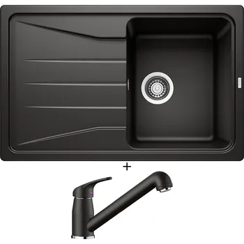 Granitový dřez SET Blanco SONA 45 S černá 525970 + Blanco DARAS-S černá 526153