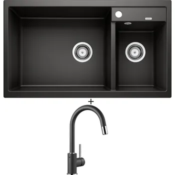 Granitový dřez Granitový dřez SET Blanco METRA 9 antracit 513273 + Blanco MIDA-S antracit 521455