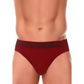 Slipy Pánské slipy BE00290M BRUBECK Barva/Velikost: červená tmavá / XS/S