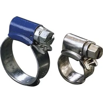 Objímka stahovací na hadici pr. 13-20mm nerezová plochá.