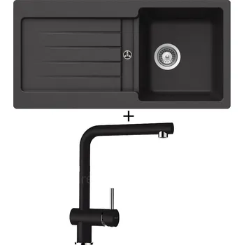 Granitový dřez Granitový dřez SET Schock TYPOS D-100S Nero + Schock EPOS 540120 Nero