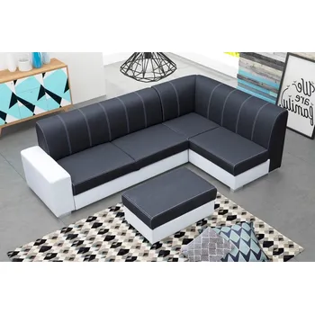 Obývací stěna Sedací souprava Rest P černá/bílá