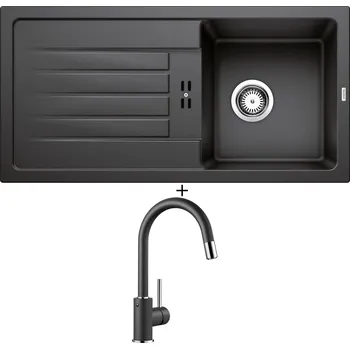 Granitový dřez Granitový dřez SET BLANCO FAVUM 45 S antracit 524227 + Blanco MIDA-S antracit 521455