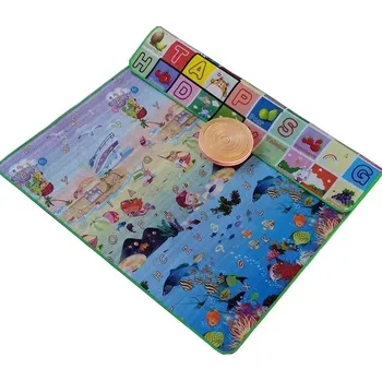 Hrací deka Skládací bezpečná a měkká podložka pro děti - Vícebarevná,Rozměry 180 x 120 x 1 cm