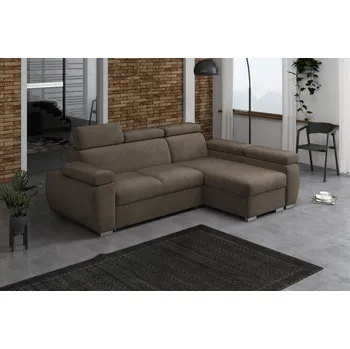 Obývací stěna Sedací souprava Bodie pravá hnědá