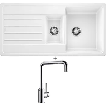 Granitový dřez Granitový dřez SET Blanco LEGRA 6 S bílá 522209 + Blanco MILI chrom 519413