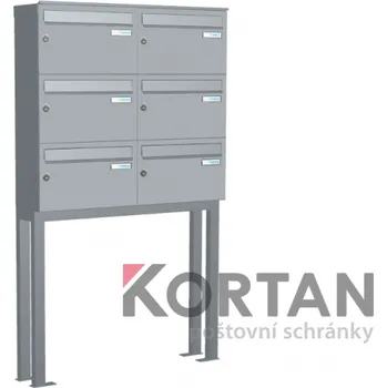 Poštovní schránka Poštovní schránka B-217 - volně stojící na podnoži z JPU profilu - lakovaná RAL 9016 - dopravní bílá