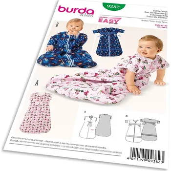 Střih Burda 9382 - Dětský spací pytel