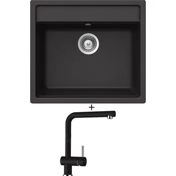 Granitový dřez Granitový dřez SET Schock NEMO N-100 Nero + Schock EPOS 540120 Nero