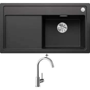 Granitový dřez Granitový dřez SET Blanco ZENAR 5 S antracit 523934 + Blanco MIDA chrom 517742
