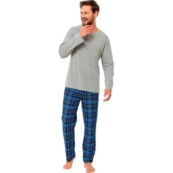 Pánské pyžamo Pánské pyžamo Orest 1269/22 HOTBERG Barva/Velikost: světlý melír / M