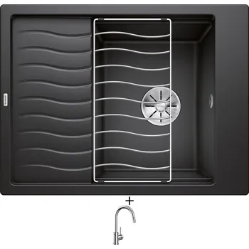 Granitový dřez Granitový dřez SET Blanco ELON 45 S antracit 524824 + odkapová mřížka + Blanco MIDA-S chrom 521454