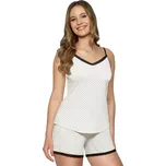 Dámské vzorované pyžamo Cleo šampaň BABELLA Barva/Velikost: šampaň / M