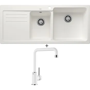 Granitový dřez Granitový dřez SET Blanco NAYA 8 S bílá 525783 + Blanco MILI bílá 523107