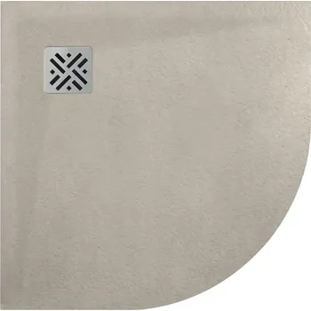 Sprchová vanička Dune - čtvrtkruhová sprchová vanička 90x90, Mineralite W32R55090