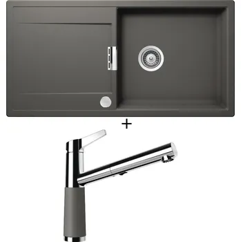 Kuchyňský dřez Granitový dřez SET Schock MONO D-100L Silverstone + Schock SC-510 554120 Silverstone