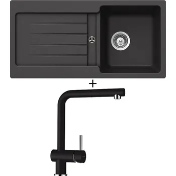 Granitový dřez Granitový dřez SET Schock TYPOS D-100S Onyx + Schock EPOS 540120 Onyx