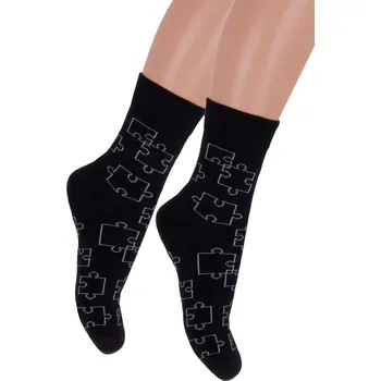 Chlapecké spodní prádlo Chlapecké ponožky Family 084/015 Steven Barva/Velikost: černá / 26/28