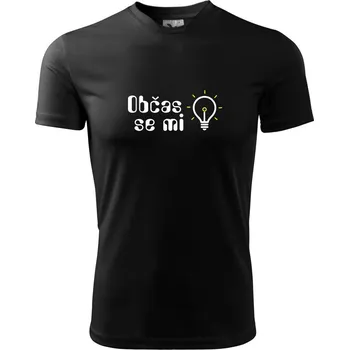 Pánské oblečení Občas se mi rozsvítí - Pánské triko Fantasy sportovní (dresovina) - 3XL ( Černá )