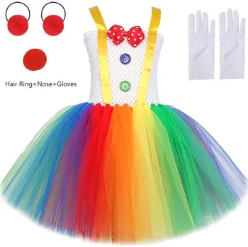 Dětský kostým klauna s tutu sukní - 05,4 roky