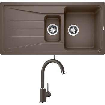 Granitový dřez Granitový dřez SET Blanco SONA 6 S kávová 519859 + Blanco MIDA kávová 519423