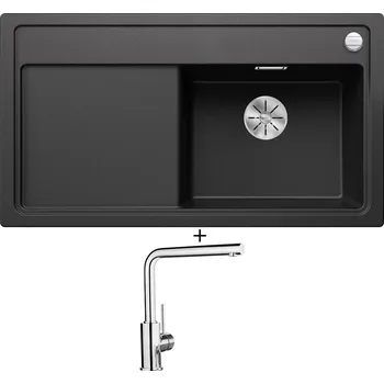 Granitový dřez Granitový dřez SET Blanco ZENAR 5 S antracit 523934 + Blanco MILA chrom 519414