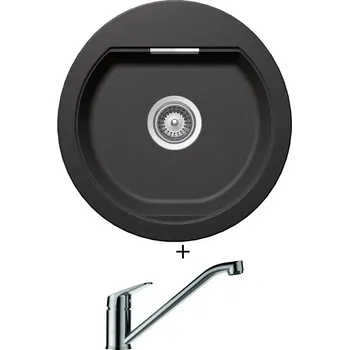 Granitový dřez Granitový dřez SET Schock MONO R-100 Stone + Schock EVINAS 577000 nerez