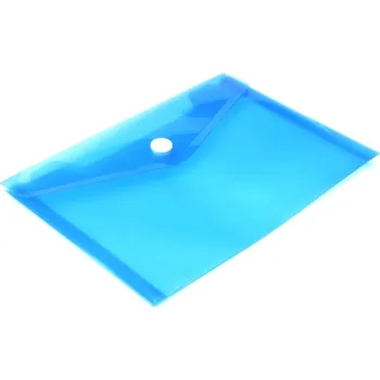 Obálka Deska spisová Auro s drukem A6, průhledná, modrá