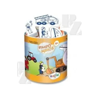Dětské razítko Razítko Aladine Stampo Stroje 10ks
