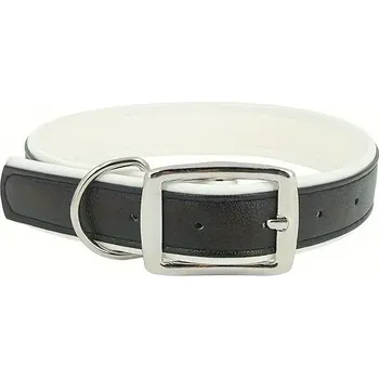 Obojek pro psa Kožený obojek pro psy (černobílý) Velikost: L