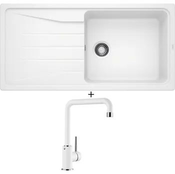 Granitový dřez Granitový dřez SET Blanco SONA XL 6 S bílá 519692 + Blanco MILI bílá 523107