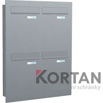 Poštovní schránka Poštovní schránka typu A (260x330x100) - pro zazdění s čelní deskou - lakovaná RAL 8019 - hnědá (šedohnědá)