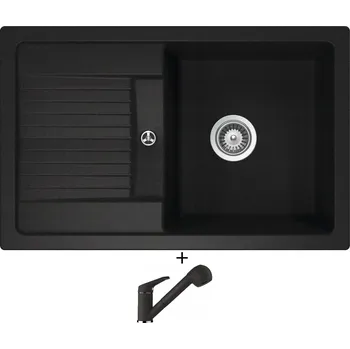 Granitový dřez Granitový dřez SET Schock LIMA D-100S Onyx + Schock COSMO 525122 Onyx
