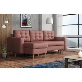 Obývací stěna Sedací souprava Anabel UNI tmavě růžová