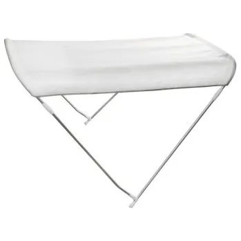 Člun Bimini stříška 2-ramenná ALU bílá výška 110cm