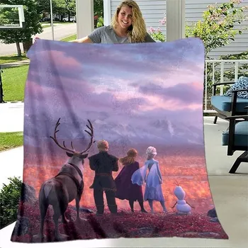 Dětská deka Dětská deka s motivy Ledového království - 22,150x180cm