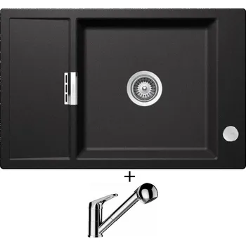 Granitový dřez Granitový dřez SET Schock MONO D-100XS Stone + Schock COSMO 525122 chrom