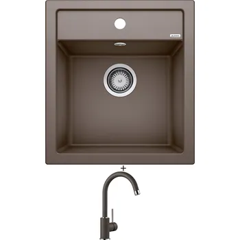 Granitový dřez SET Blanco DALAGO 45 kávová + Blanco MIDA kávová 519423